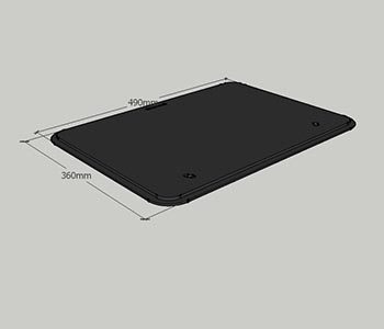 Window 360mm 490mm Right