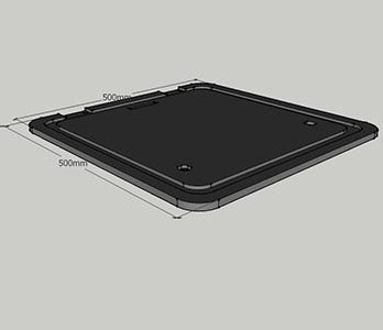Brodski prozor – dimenzija 500x500mm – 12mm