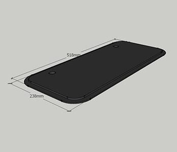 Brodski Prozor – dimenzija 518 x 238mm