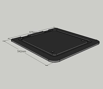 prozor 542mm 575mm right