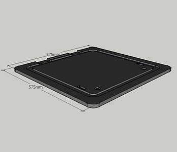 Brodski prozor – dimenzija 575x575mm -15mm