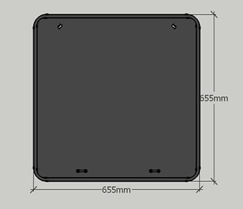 Window 655 655mm cannon