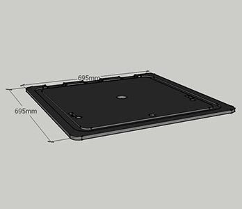 Brodski prozor – dimenzija 695x695mm -12mm